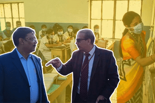 Pathak (right) is often accused of bypassing political authority to impose his ideas.