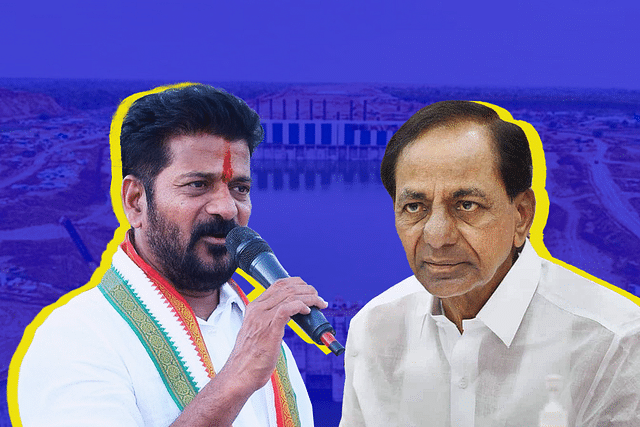 Telangana CM Revanth Reddy and BRS chief K Chandrashekhar Rao.