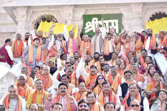 UP MLAs at Ram Mandir in Ayodhya