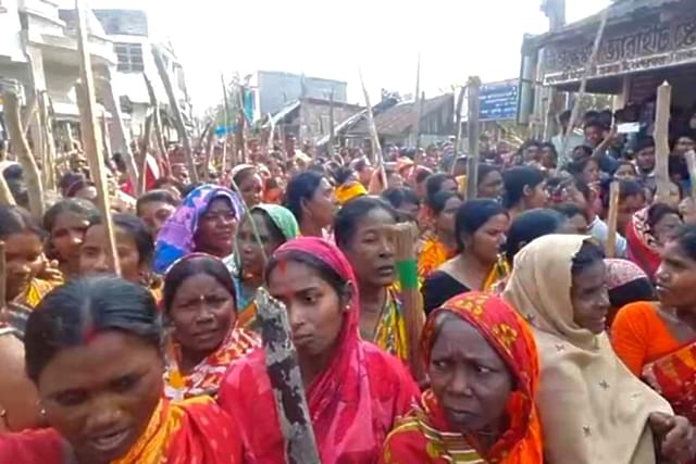 Protest in Sandeshkhali.