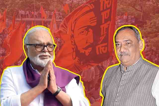 Chhagan Bhujbal, prominent OBC face from Western Maharashtra, presently Minister for Food and Civil Supplies (left) and Rashtriya OBC Mahasabha chief Babanrao Taywade.