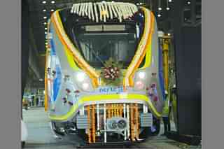 First trainset for the Meerut Metro project.