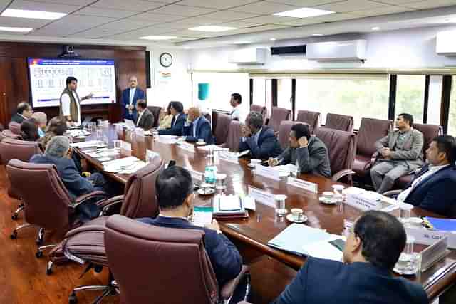 Civil Aviation Minister Jyotiraditya Scindia at the advisory committee meeting (Photo: Jyotiraditya M. Scindia/X)