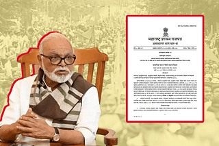 Cabinet Minister and OBC leader Chhagan Bhujbal (on the left) and the recent Government Resolution guaranteeing OBC-Kunbi certificate for Maratha applicants (on the right)