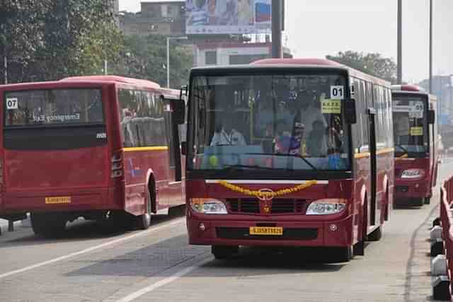 BRTS corridor in Indore going green. Representative image (CEPT University)