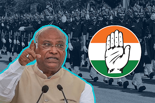 Congress party president Mallikarjun Kharge