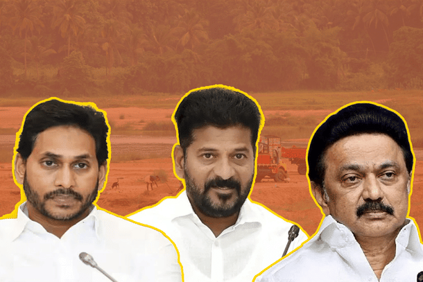 Andhra Pradesh Chief Minister Jagan Mohan Reddy, Telangana Chief Minister Revanth Reddy and Tamil Nadu Chief Minister M K Stalin.