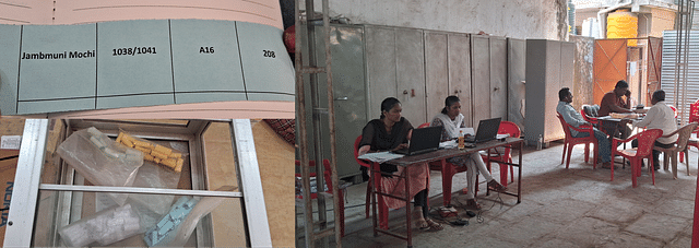 A system in place, including offices for each society, colour coded filings, lottery for homes, which starts from evaluating the financial background to getting their bank loans approved. (Ankit Saxena/Swarajya)