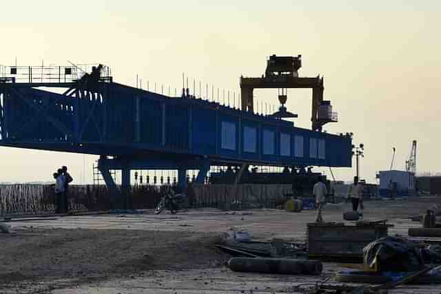 A national highway (NH) under construction in India (Sonu Mehta/Hindustan Times via Getty Images)