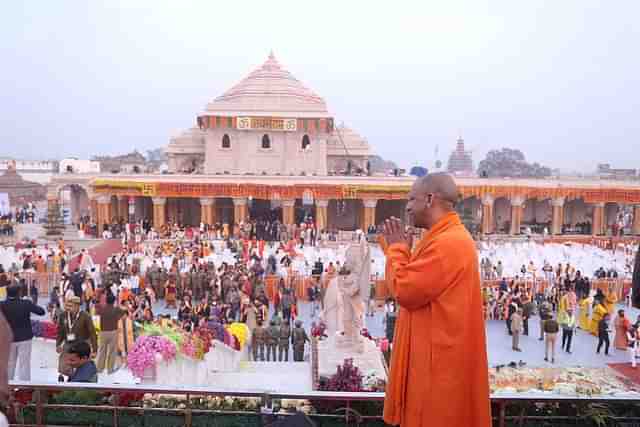 Yogi Adityanath at Ram Janmabhoomi Mandir