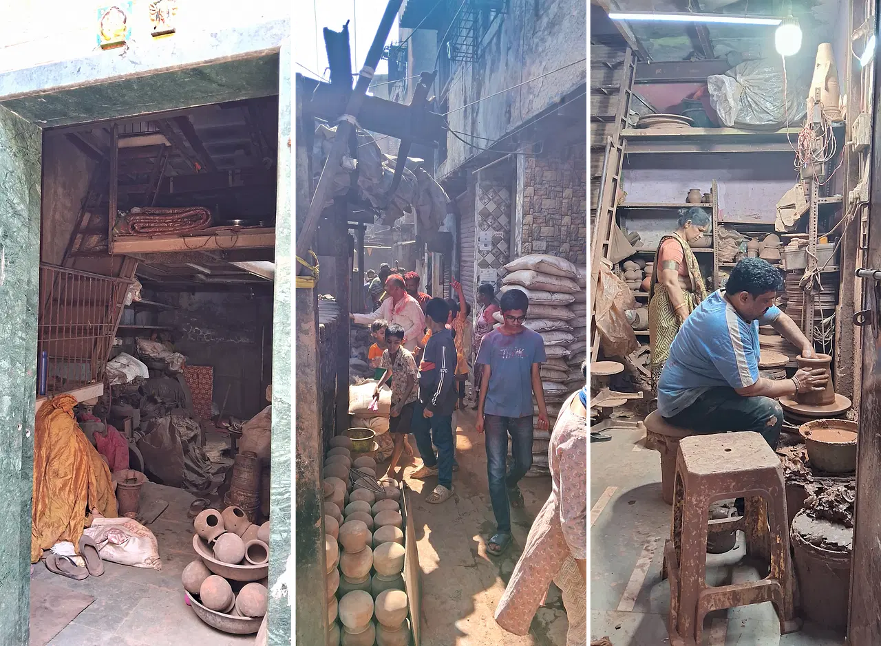 Workspaces and living spaces together in Dharavi. (Ankit Saxena/ Swarajya)