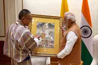 Prime Minister Narendra Modi with Bhutan Prime Minister Tshering Tobgay. 