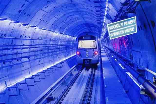 The Kolkata's underwater metro. (X @metrorailwaykol)