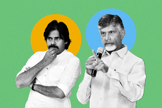 Pawan Kalyan (L) and Chandrababu Naidu (R).