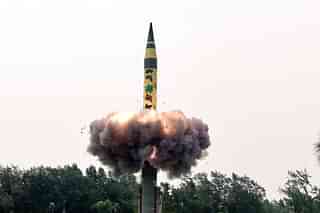 Agni-5, a nuclear-capable missile. 