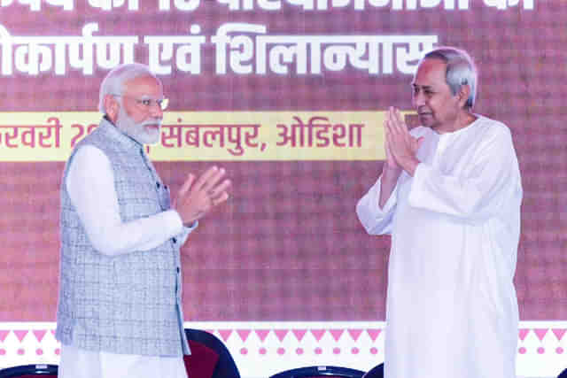 Prime Minister Narendra Modi with former Odisha chief minister, Naveen Patnaik (Photo: Naveen Patnaik/X)