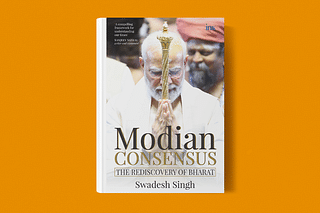Book cover of 'Modian Consensus: The Rediscovery Of Bharat' by Swadesh Singh.