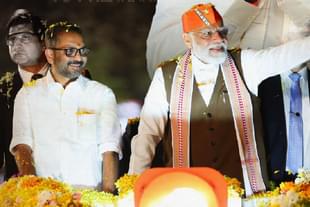 K Surendran with PM Narendra Modi