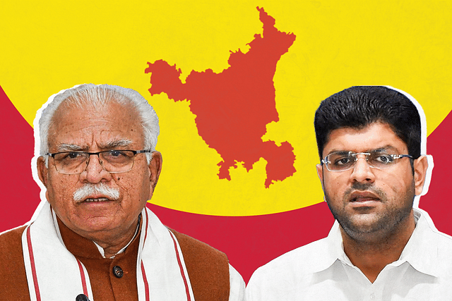 Manohar Lal Khattar and Dushyant Chautala.