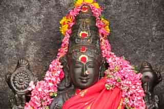 Vishnu Durga at Darasuram temple, Tamil Nadu.