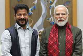Telangana CM Revanth Reddy with PM Narendra Modi