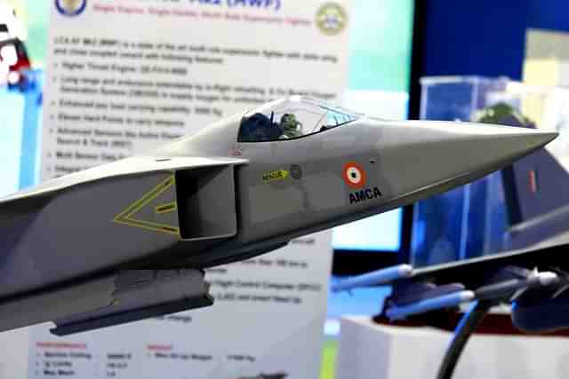 AMCA model at Aero India (@Amitraaz/Twitter)