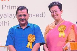 Arvind Kejriwal with Water Minister Atishi