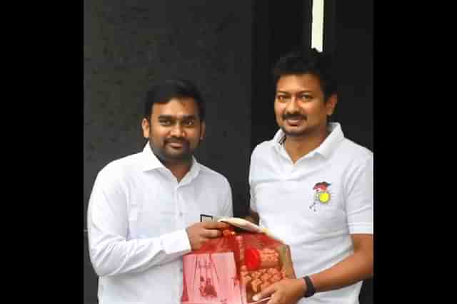 Jaffer Sadiq with Udhayanidhi Stalin