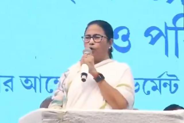 Mamata Banerjee (still from ANI video)