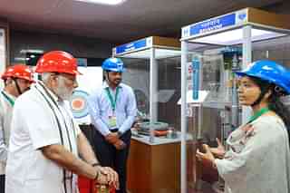PM Modi at India’s first and totally Indegenous fast breeder reactor at Kalpakkam. Source: X/ @narendramodi