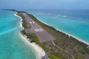 An airport at Lakshadweep's Agatti Islands.