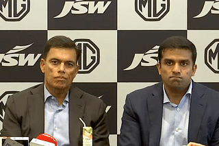 JSW Group Chairman Sajjan Jindal and his son Parth Jindal