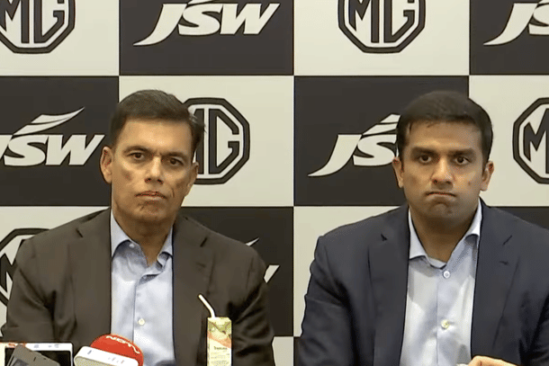JSW Group Chairman Sajjan Jindal and his son Parth Jindal
