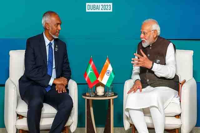 Maldives President Mohamed Muizzu With PM Modi