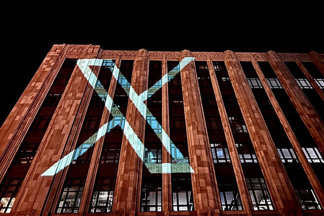 The X headquarters as seen on the night of 24 July 2023, posted by Elon Musk on his X account.