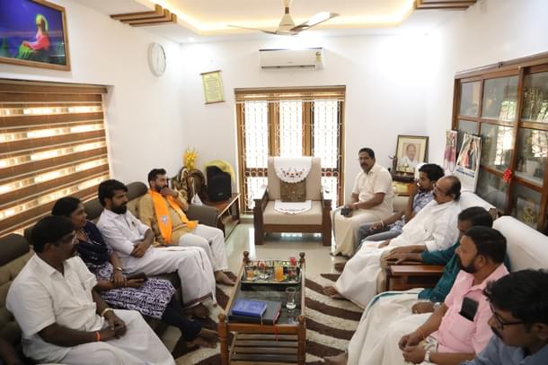 Anil Antony meeting Mathew Joseph (Special Arrangement)