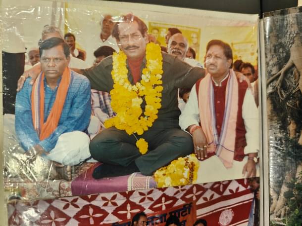 Dilip Judev with Vishnu Deo Sai, present Chief Minister of Chhattisgarh (R).