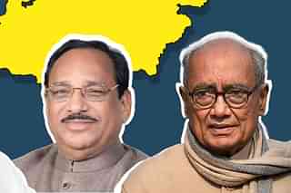 Madhya Pradesh Assembly Elections, 2023: (L-R) Kantilal Bhuria and former CM Digvijaya Singh.