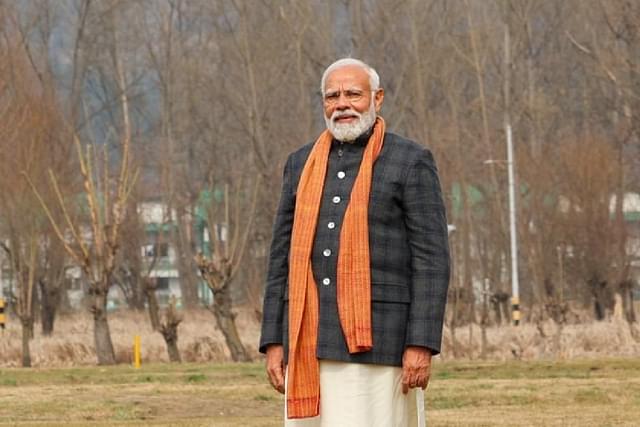 PM Narendra Modi in Srinagar on 7 March 2024