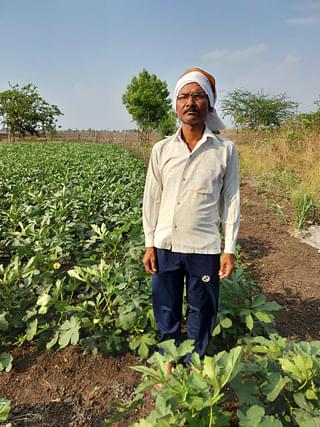 Ganesh Raut, a farmer from the Sanglud Budruk village, part of the Akola Lok Sabha Constituency, in his farm. According to him, unless there is an additional non-agricultural source of income, farmers cannot afford to let the farm remain uncultivated, despite the risks of soil turning partially infertile if cultivated twice in a year.