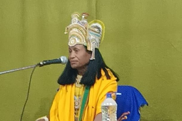 Moniram Bru, the head of Satya Sanatan Dharma Mandal.