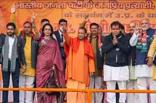 Yogi Adityanath campaigns for Hema Malini