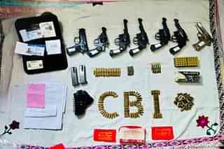 CBI recovered a large quantity of firearms in Sandeshkhali. Source: X