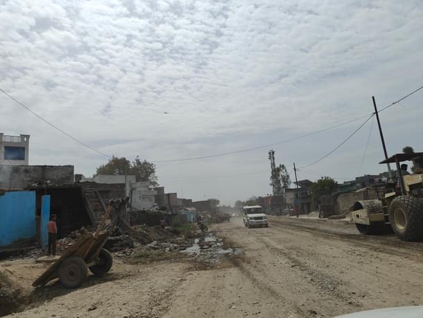 One of the roads leading to Pilibhit is in a dilapidated state.