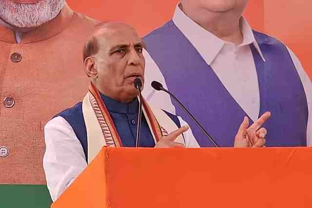 Rajnath Singh campaigning in Telangana