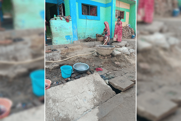 Condition of water supply in Mastipur village.