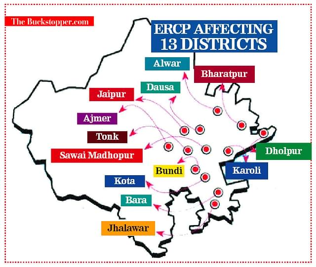13 districts, including Dausa impacted by the canal project. (Source: The Buckstopper)