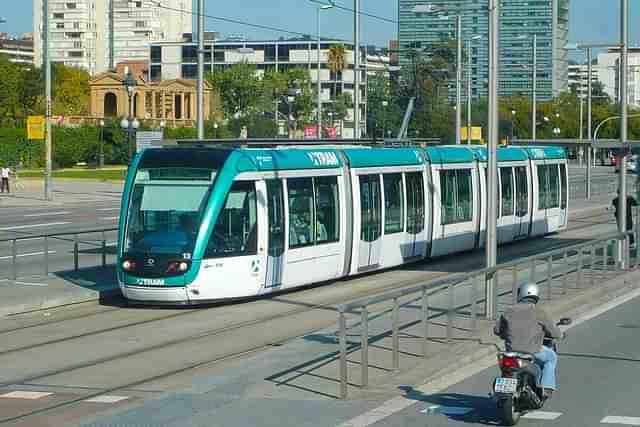 A tram. (Wikipedia)