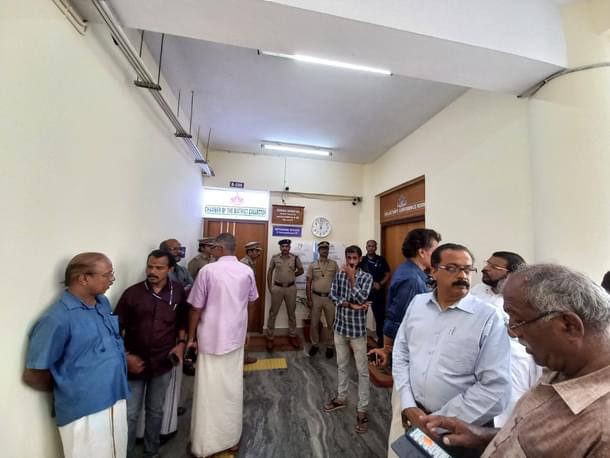 Scene outside the Collector's office (Rajesh/Swarajya)