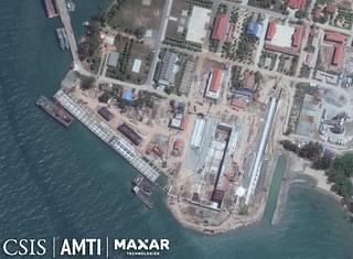 New drydock at the naval base. (AMTI /Maxar)